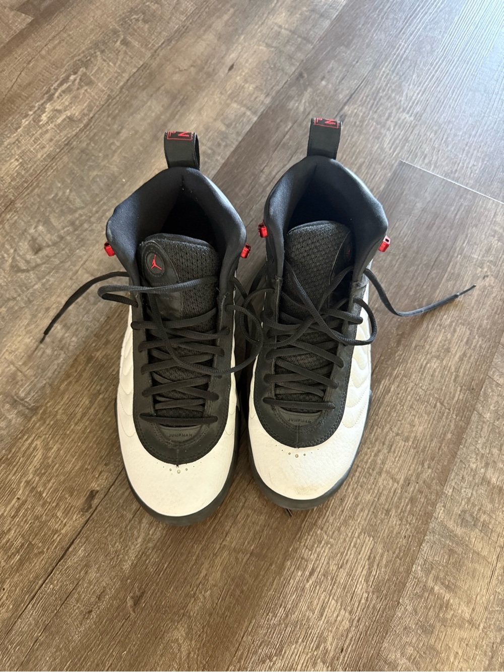 Jordan Men’s Black, White & Red High-Top Sneakers